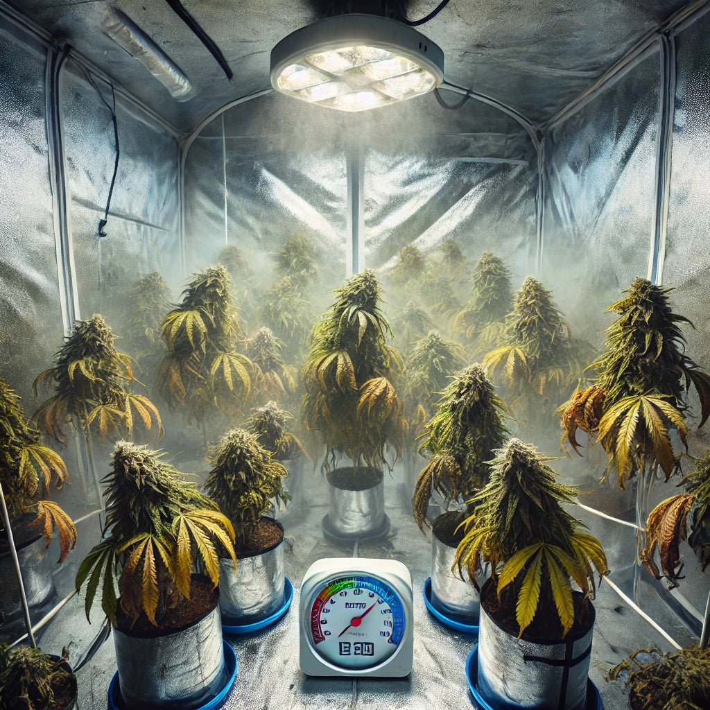 Zu hohe Luftfeuchtigkeit im Growzelt