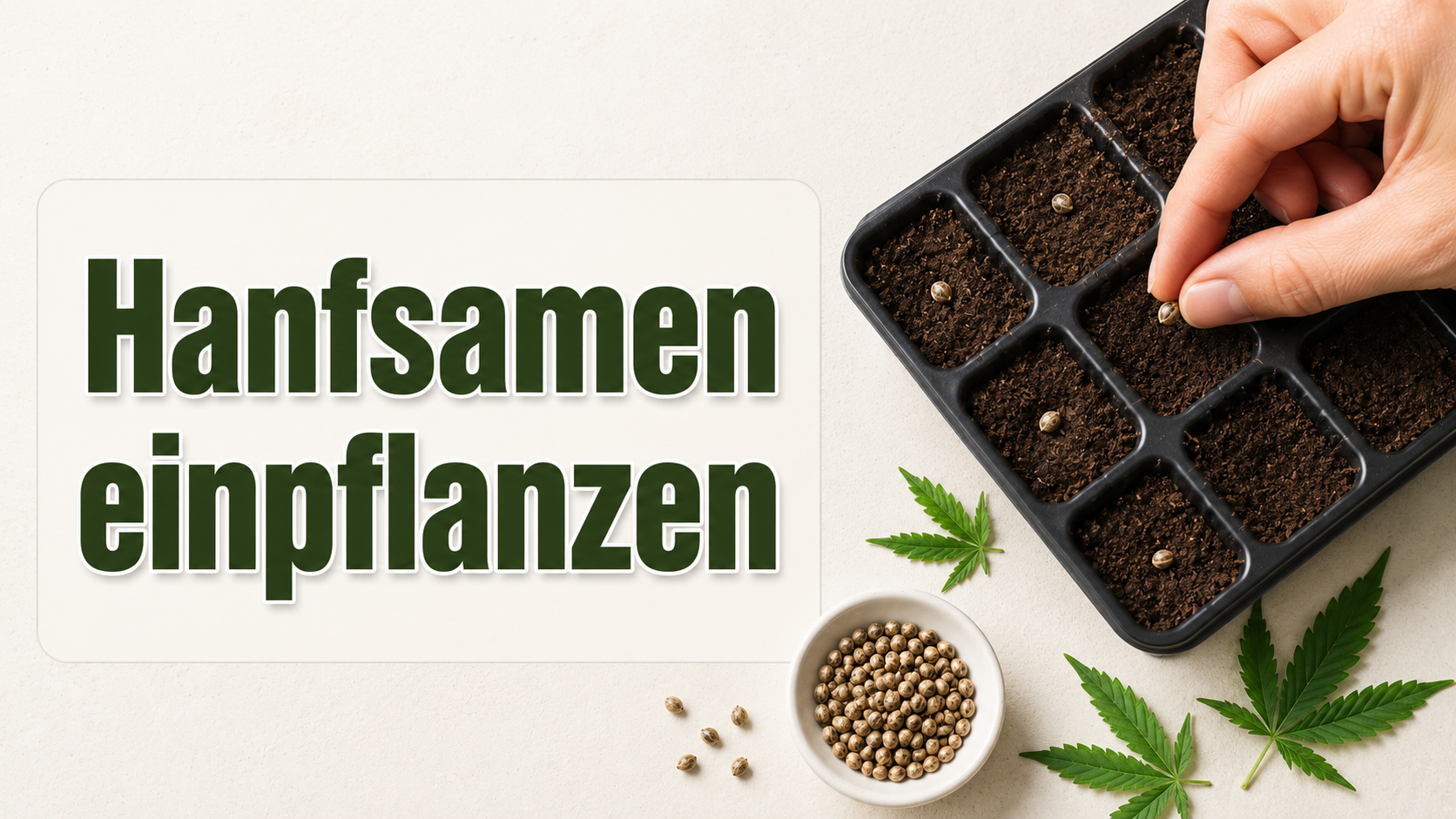 Hanfsamen einpflanzen