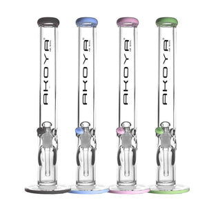 Akoya Glass - 7mm Bong Tower mit Knick und Eisfach