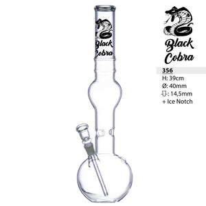 Black Kobra Glasbong mit Eis