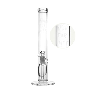 AKOYA Glass - 5mm Classic Line Bong Tower "High for Life"