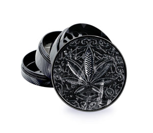 FIRE-FLOW™ Metal Grinder Carbon „Trance Leaf“