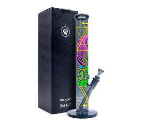 BLACK LEAF® x FIRE-FLOW™ Cylinder Bong „TRIPPY ALIEN“