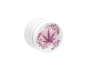 CNC Grinder "Floral Hemp" pink