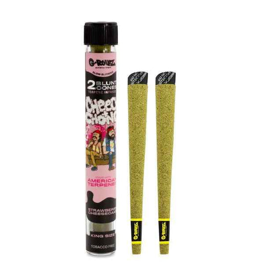 G-Rollz × Cheech & Chong™ Strawberry Cheesecake Cones