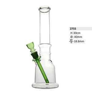 Glasbong grüne Akzente