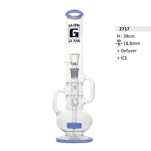 Glow Glasbong mit Diffusor