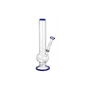 Glas-Bong "Bubble Straight", blau