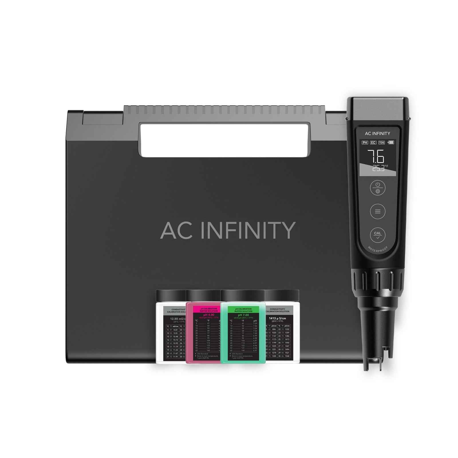 AC Infinity Hydroponic Meter PRO Kit pH- und EC-Messgerät mit wechselbarer Sonde