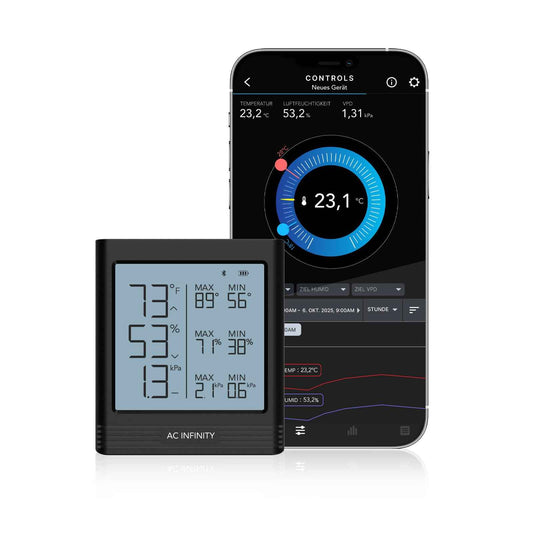AC Infinity CLOUDCOM B2 Smart Thermo-Hygrometer mit internem Klimasensor